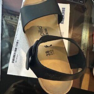 Birkenstock Glenda Leather /Black/ size 38